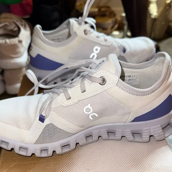 On Running Women's Sneakers - White and Blue - Picture 12 of 13